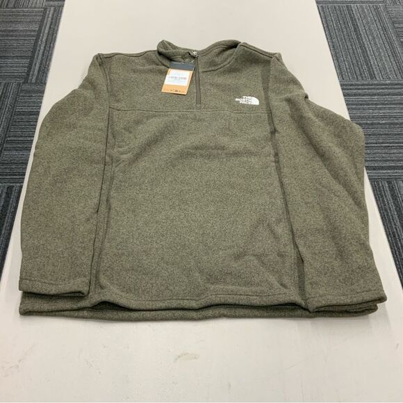 Men’s The North Face Tsillan 1/4 Zip Taupe Green XXL - Picture 1 of 3